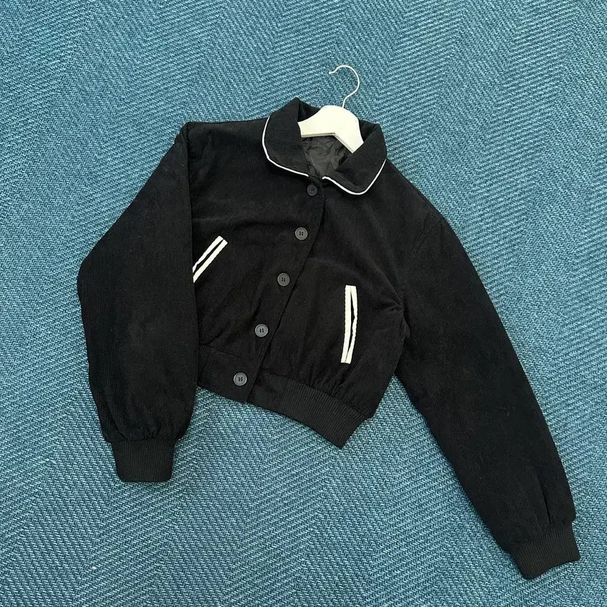[BUNJANG] Corduroy Crop Jacket / [여성Os] 코듀로이 크롭 자켓 만원샵