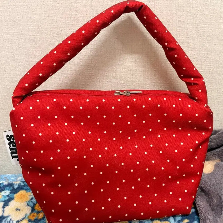 [SOLD OUT] 세르패딩토트백(레드)