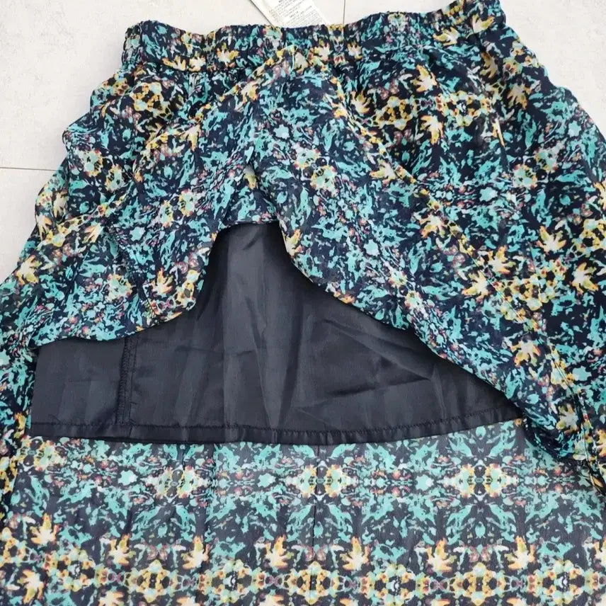 [BUNJANG] Unbalanced Pattern Long Skirt / 패턴 언발란스 롱 스커트