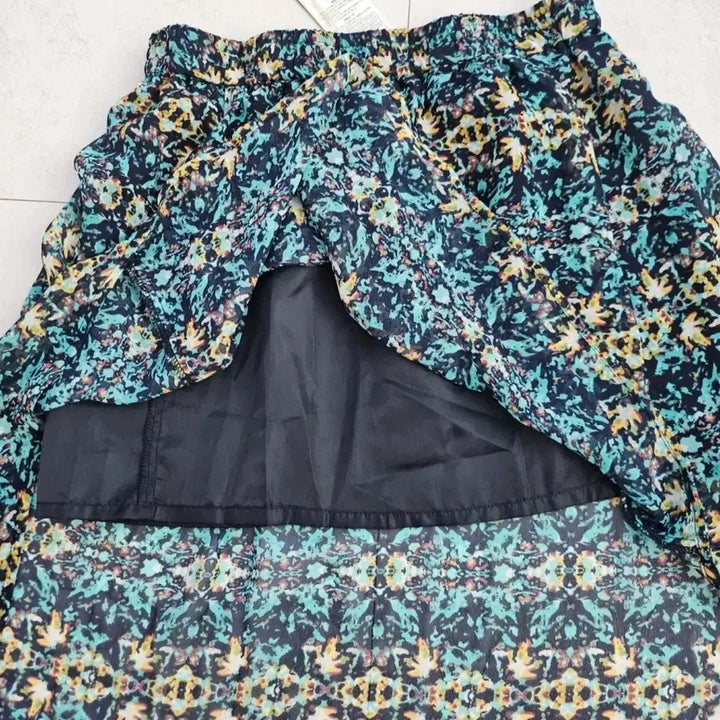[BUNJANG] Unbalanced Pattern Long Skirt / 패턴 언발란스 롱 스커트
