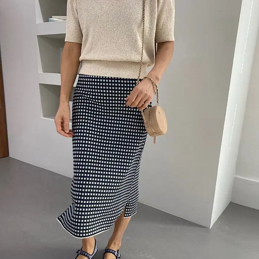 [BUNJANG] Bowen Low Gauge Knit Skirt / 로우게이지 프리비 니트 스커트 보웬