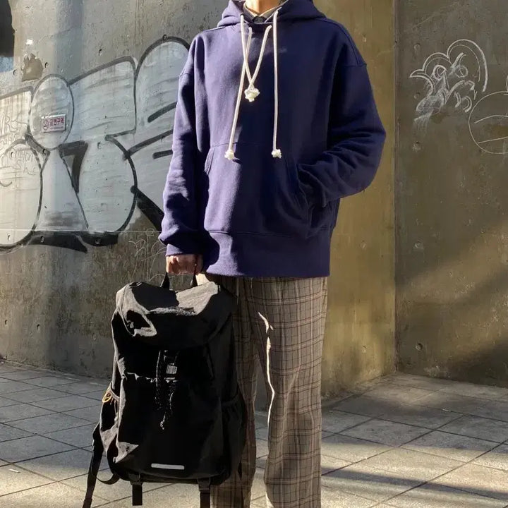 [BUNJANG] Rowrow 976 ep.2 Black String Rucksack Backpack / (새상품)로우로우 스트링 럭색 백팩 976 ep.2 Black