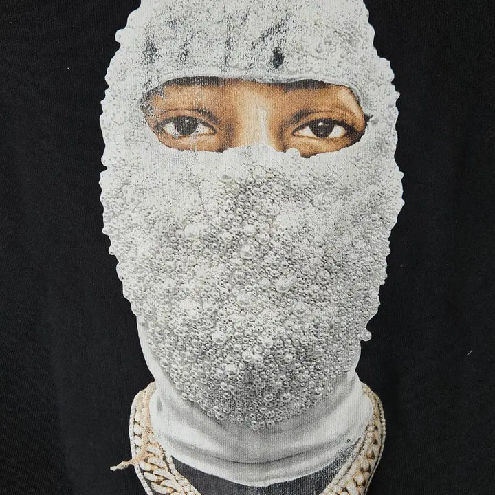 [BUNJANG] Inomannit Mask Future Hoodie Black XS / 이놈어닛 복면 마스크 퓨처 후드티 블랙 XS