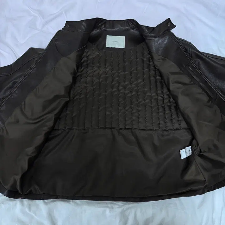[BUNJANG] Lafarge Store Mouton Divide Biker Jacket (Cafe Brown) / 라퍼지스토어 무톤 디바이드 바이커 자켓 (카페 브라운)
