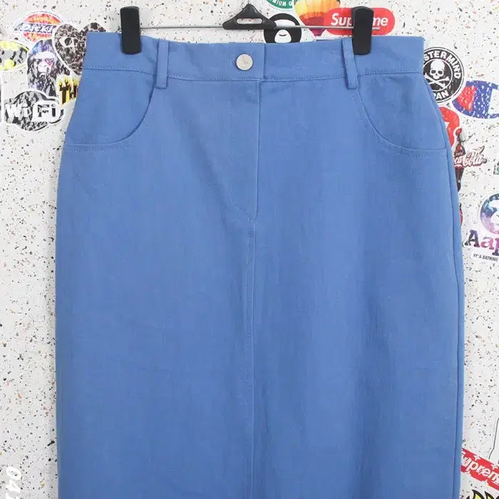 [BUNJANG] Rosebay Blue Cool Tone Cotton Skirt / 여성M / 로즈베이 블루 쿨톤 코튼스커트BL 3-105