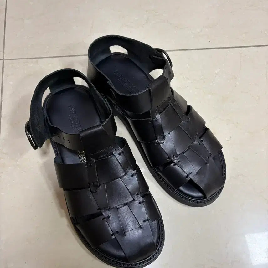 [BUNJANG] Antik Batik Romani Fisherman Sandals Black 41 (265) / 안티치 로마니 피셔맨 샌들 블랙 41(265)