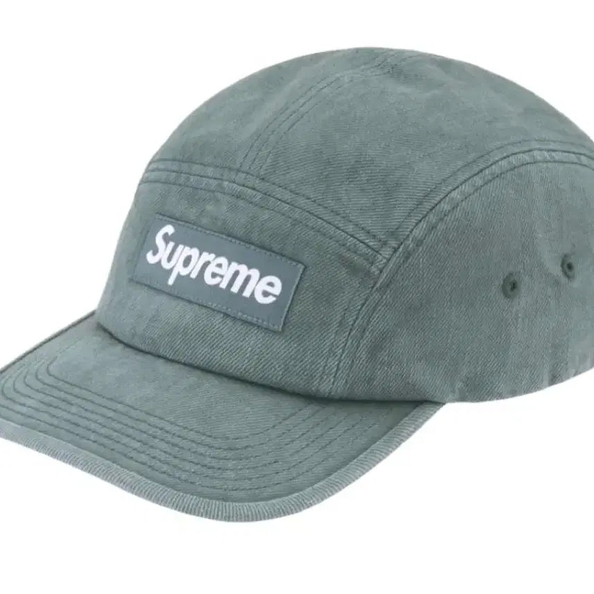 [BUNJANG] Supreme Denim Camp Cap Teal 24FW / [OS] 슈프림 데님 캠프캡 틸 - 24FW