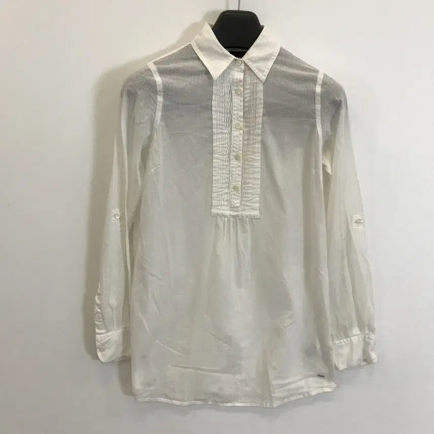 [BUNJANG] Tommy Hilfiger Frill Blouse White Size 2 / 타미힐피거 프릴 블라우스 화이트 [2]