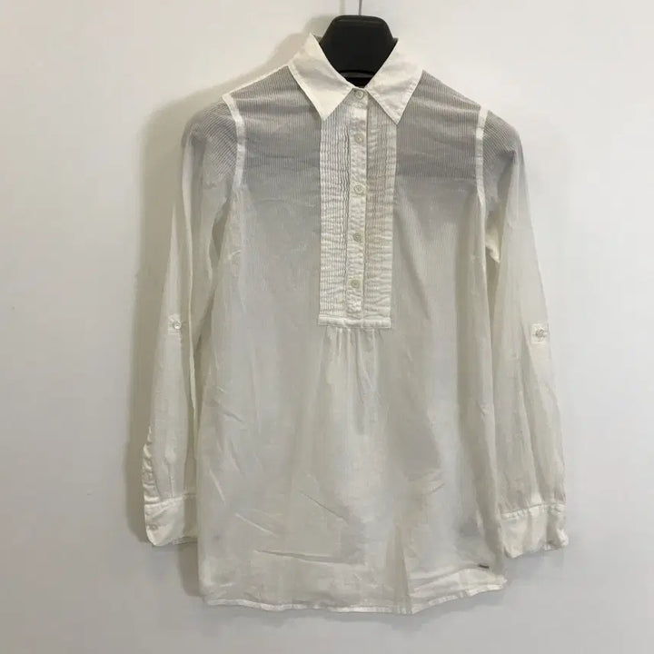 [BUNJANG] Tommy Hilfiger Frill Blouse White Size 2 / 타미힐피거 프릴 블라우스 화이트 [2]