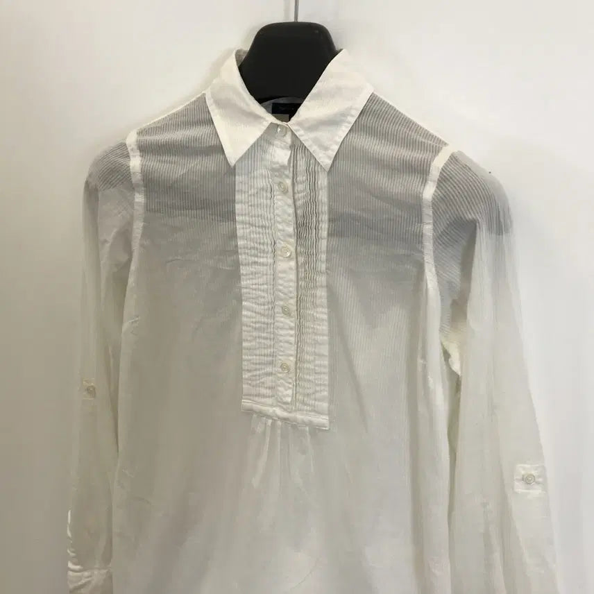 [BUNJANG] Tommy Hilfiger Frill Blouse White Size 2 / 타미힐피거 프릴 블라우스 화이트 [2]