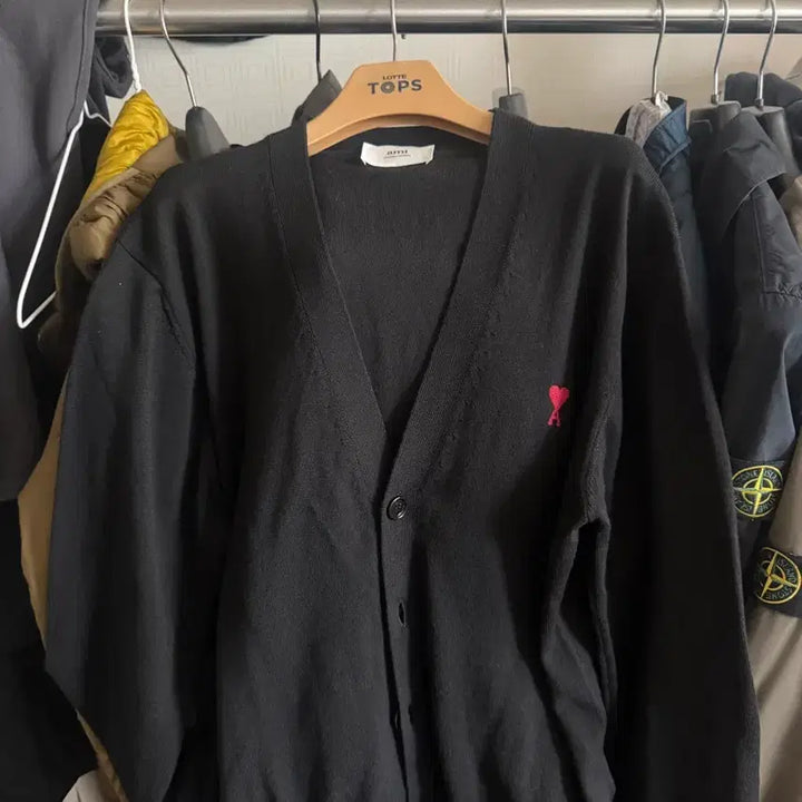 [SOLD OUT] 아미 하트로고 메리노울 가디건 L