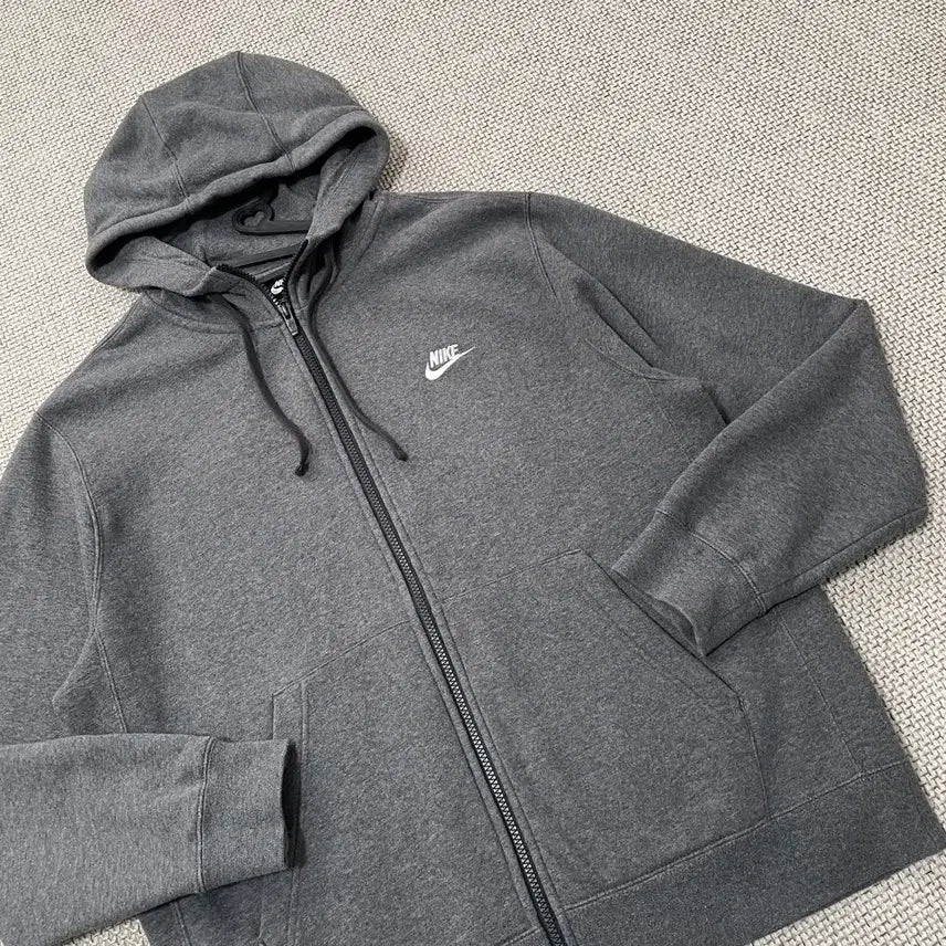 [BUNJANG] Nike Fleece Lined Full Zip Hoodie Jacket / L 나이키 기모 후드집업 자켓 B.6283