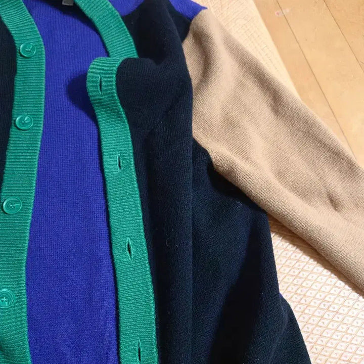 [BUNJANG] COS Color Block Cardigan / COS 컬러 블록 가디건