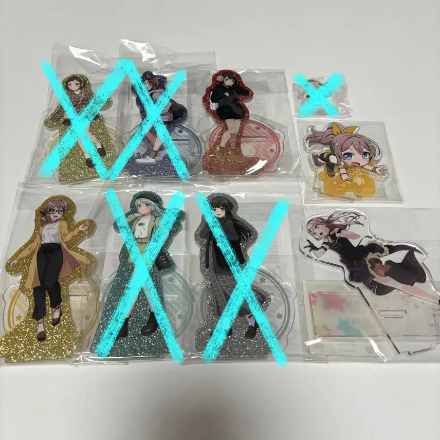 [BUNJANG] BanG Dream! Girls Band Party! Yukina Minato &amp; Saya Yamabuki Acrylic Stands / 뱅드림 아크릴 스탠드 판매 (가격 인하)
