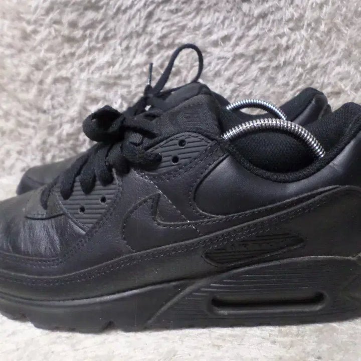 [BUNJANG] Nike Air Max 90 All Leather Triple Black Sneakers / 후루룩구제 265 나이키 에어맥스90 올레더 트리플블랙 운동화 중고 신발