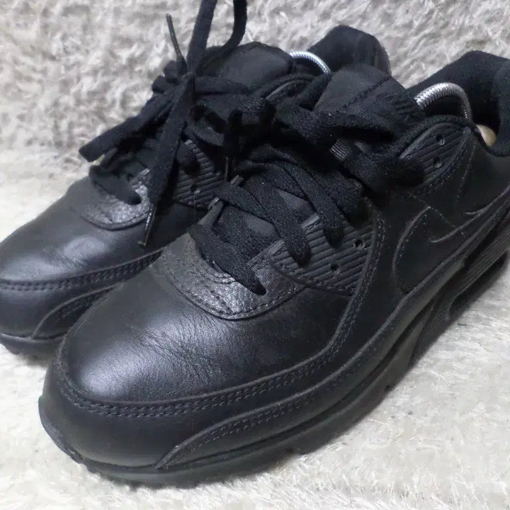 [BUNJANG] Nike Air Max 90 All Leather Triple Black Sneakers / 후루룩구제 265 나이키 에어맥스90 올레더 트리플블랙 운동화 중고 신발