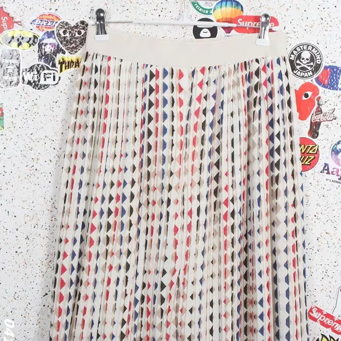 [BUNJANG] Blooming Garden Geometric Pattern Banding Long Skirt IV / 여성F / 블루밍가든 밴딩 기하학패턴 롱스커트IV 3-110