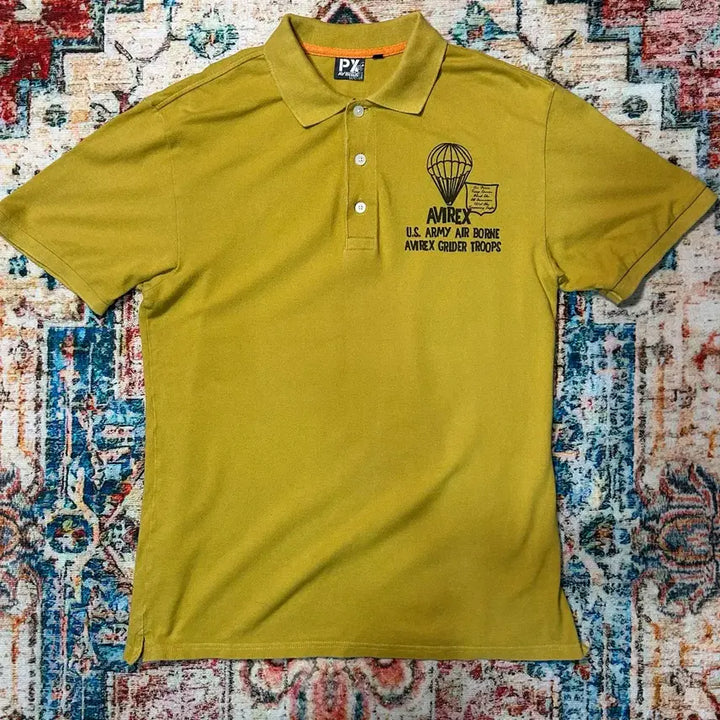 [BUNJANG] Avirex Souvenir Collar Short Sleeve T-Shirt XL / [XL] 아비렉스 수베니어 카라 반팔