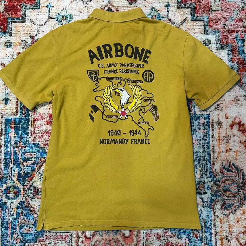[BUNJANG] Avirex Souvenir Collar Short Sleeve T-Shirt XL / [XL] 아비렉스 수베니어 카라 반팔