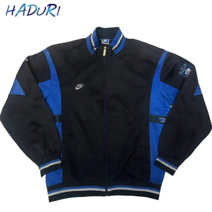 [BUNJANG] Nike 80s Japanese Active Athlete Black Track Jacket L / 나이키 80s 일본판 액티브 애슬릿 블랙트랙탑져지 L