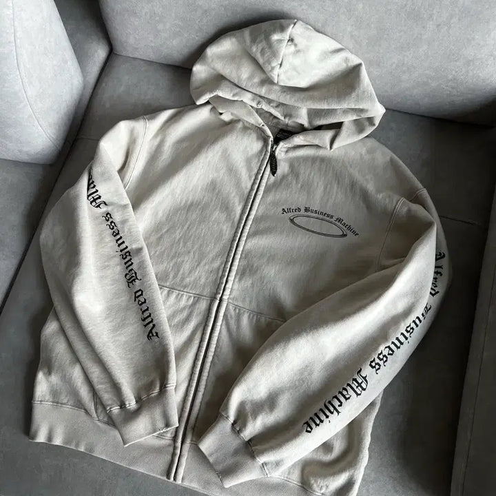 [BUNJANG] Heritage Floss Vintage Alfred Zip-Up Hoodie Beige / [M] 헤리티지플로스 빈티지 알프레드 집업 후드집업 베이지