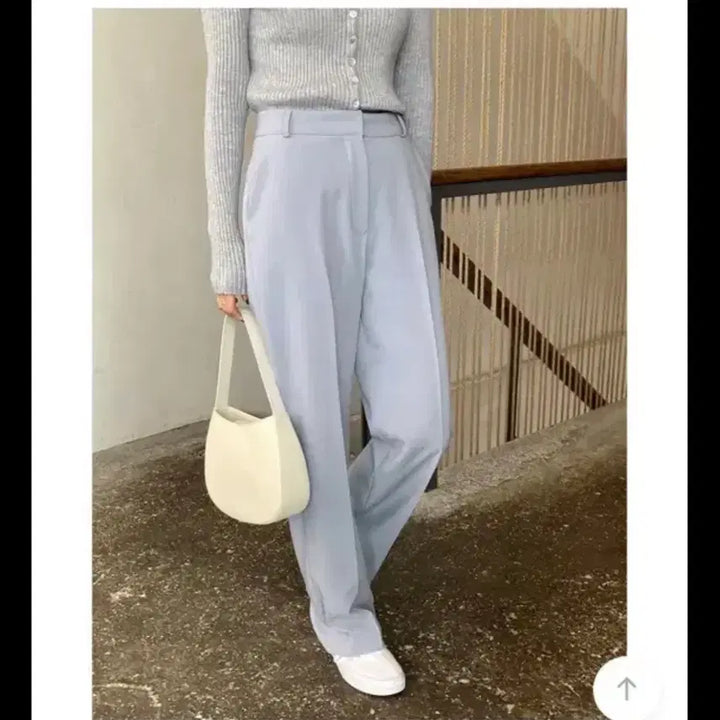 [BUNJANG] Ganaesra Spring Scotch Slacks Sky Grey / 가내스라 스프링 스카치 슬랙스 스카이그레이