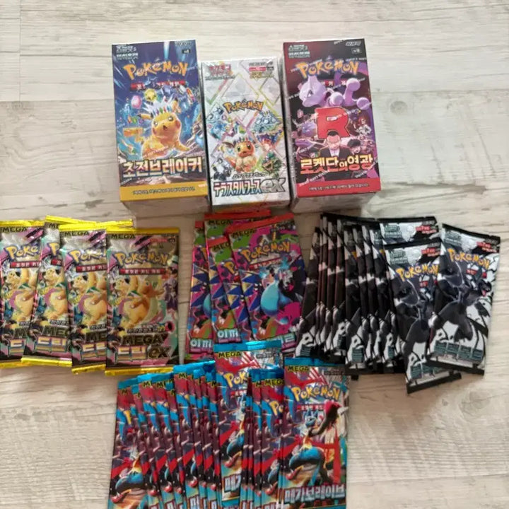 [SOLD OUT] 가격내림) 포켓몬카드 일판 테라스탈 박스 초전,로켓단 및 메가드림 인페등