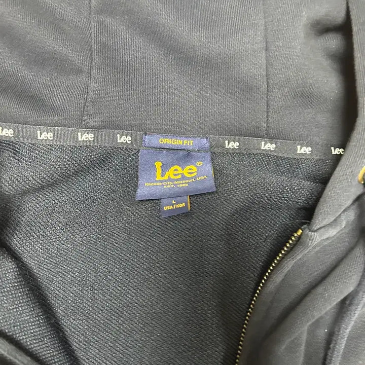 [BUNJANG] Lee Navy Hoodie Zip-Up / Lee 리 후드집업 네이비