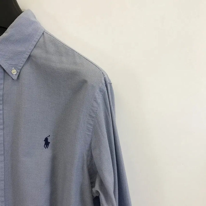 [SOLD OUT] 폴로 랄프로렌 포플린 체크셔츠 블루 [105]