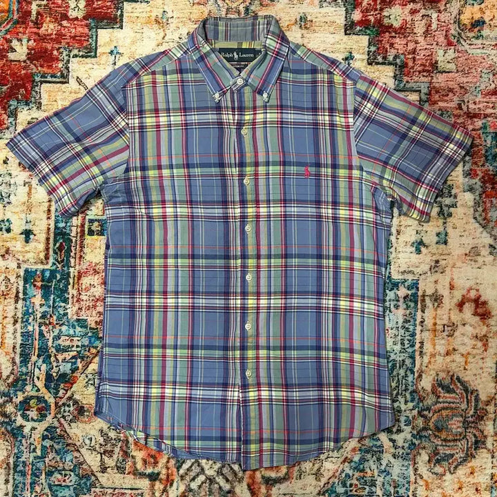 [BUNJANG] Polo Ralph Lauren India Madras Short Sleeve Shirt - M / [M] 폴로 랄프로렌 인도 마드라스 반팔 셔츠