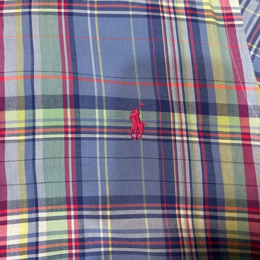 [BUNJANG] Polo Ralph Lauren India Madras Short Sleeve Shirt - M / [M] 폴로 랄프로렌 인도 마드라스 반팔 셔츠