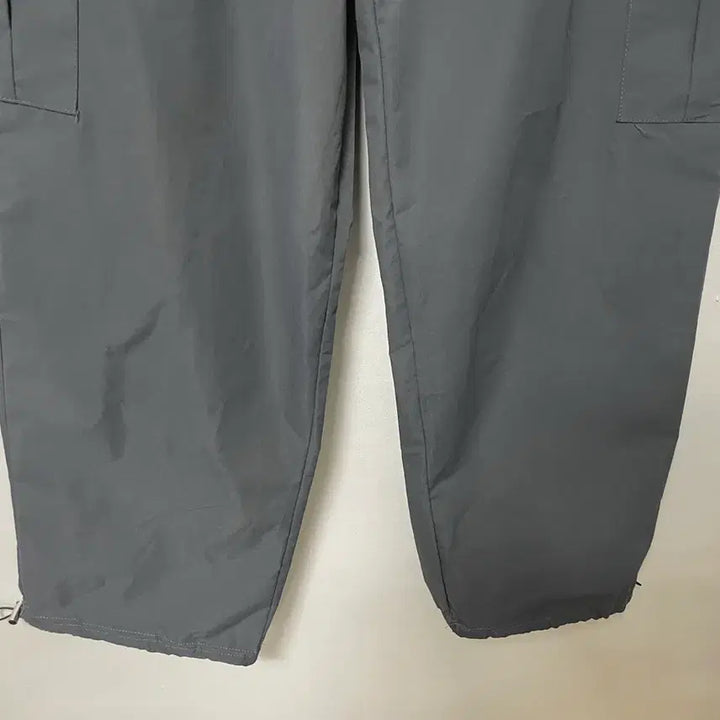 [BUNJANG] Charcoal Grey Cargo Banding Wide String Pants / 34-36 챠콜그레이 카고 밴딩 와이드 스트링팬츠 바지