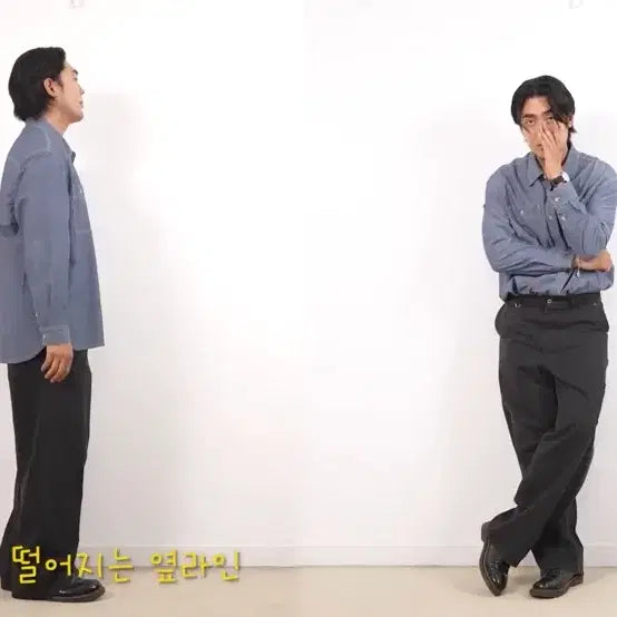 [BUNJANG] OEM Factory Plack Collaboration Chambray Shirt + Fatigue Pants Set / 오에이엠 팩토리 플랙 콜라보 샴브레이셔츠 +퍼티그팬츠