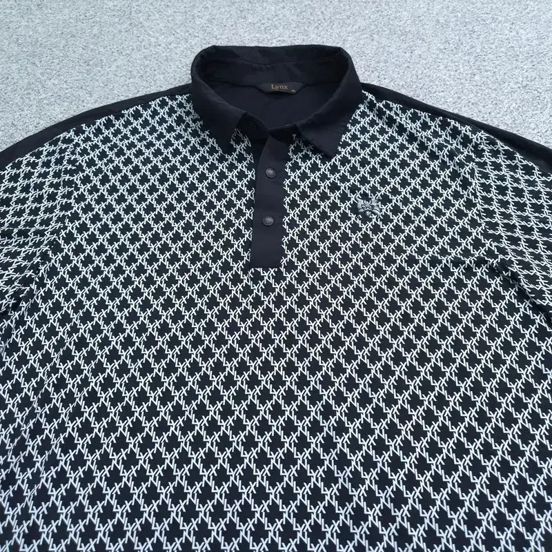 [BUNJANG] 100 LYNX Short Sleeve Polo T-shirt / 100 링스 반팔 카라티 | C