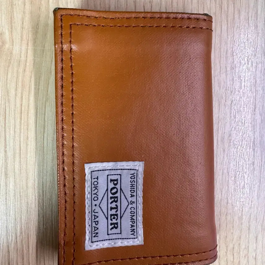 [BUNJANG] Porter Freestyle Card Wallet - Camel / 포터 프리스타일 카드지갑 카멜
