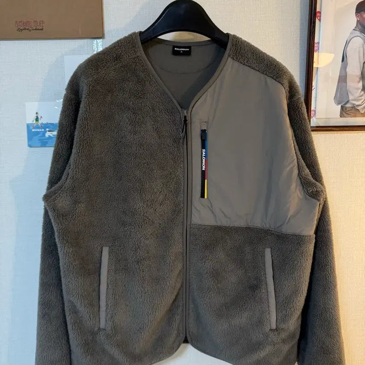 [SOLD OUT] [XL]살로몬 레이스플래그 후리스 가디건 자켓