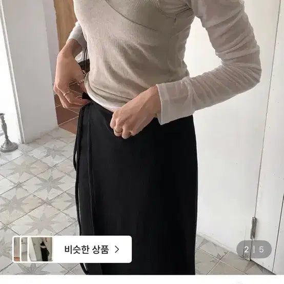 [BUNJANG] Demi Layered T-Shirt / 데미레이어드티셔츠 55새상품