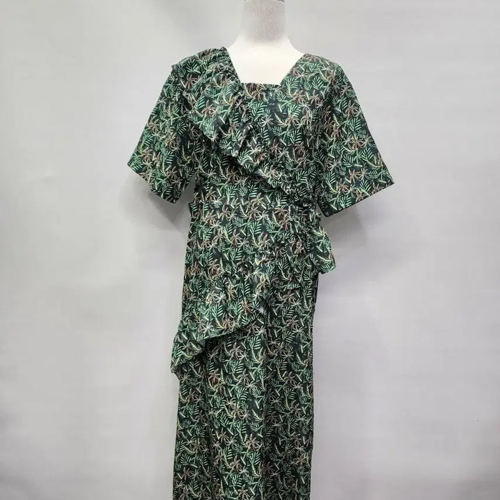 [BUNJANG] Juicy Judy Frill Long Dress / 쥬시쥬디 사선프릴롱원피스55 66