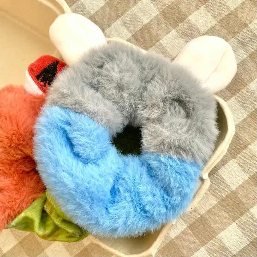 [BUNJANG] Zootopia Nick &amp; Judy Scrunchie Hair Tie Set / (새상품,일괄가격) 주토피아 닉 주디 슈슈 머리끈