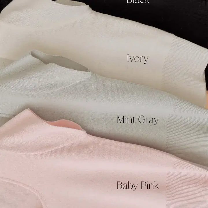 [BUNJANG] MAYOON Baby Pink Short Sleeve Knit Top / 메이윤 군살삭제핏 반팔니트 베이비핑크 새상품