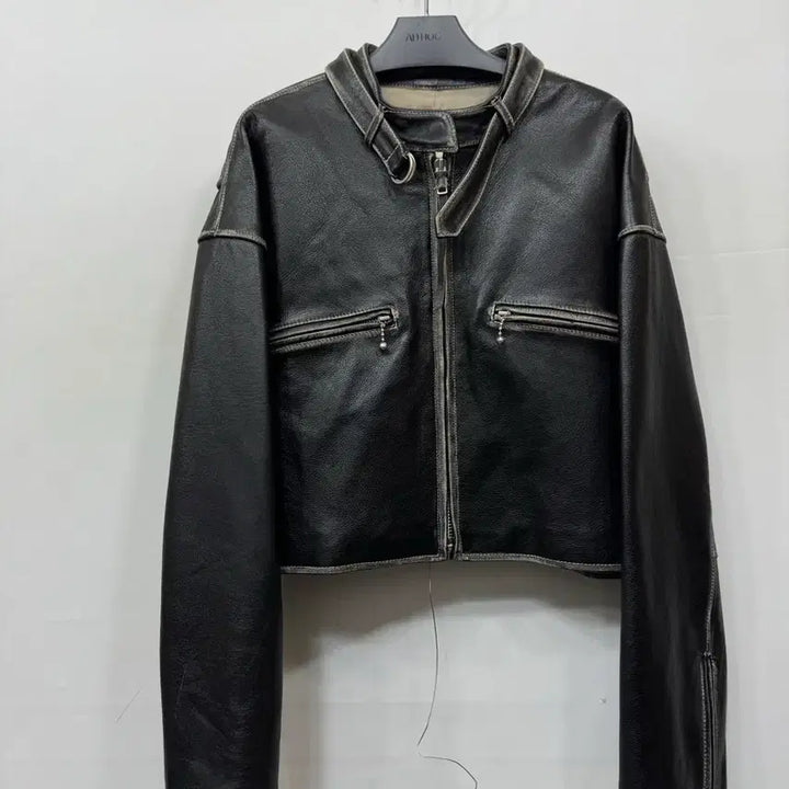 [BUNJANG] Ellenark Cowhide Leather Jacket / M) 엘런아크 소가죽 자켓