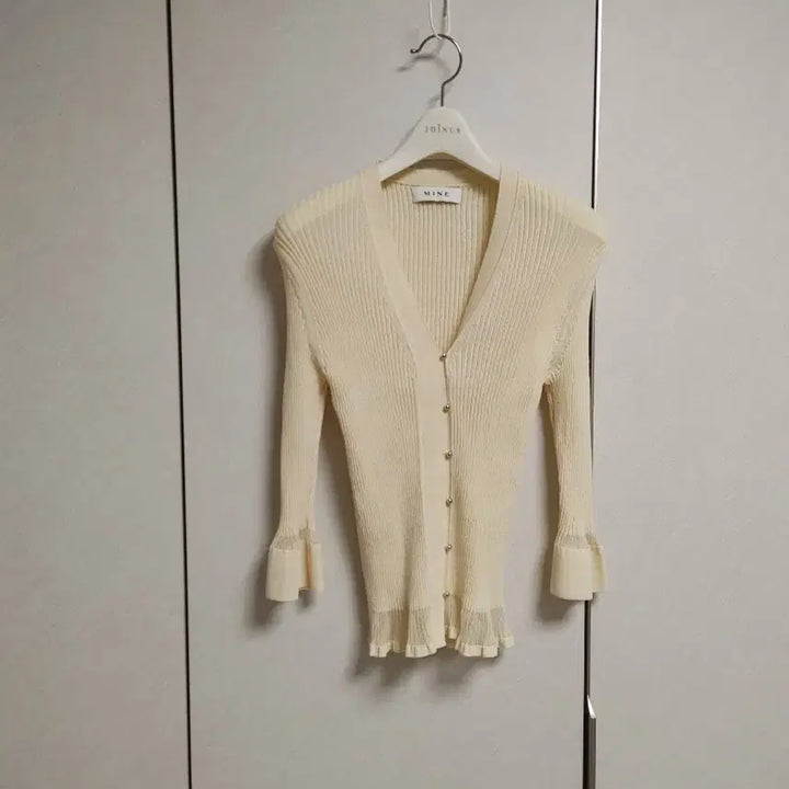 [BUNJANG] Hansum Mine Ribbed Cardigan / 한섬 마인 골지 가디건