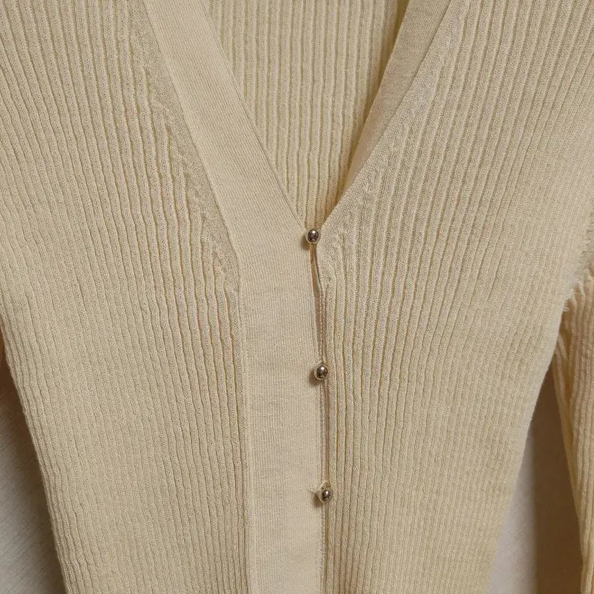 [BUNJANG] Hansum Mine Ribbed Cardigan / 한섬 마인 골지 가디건