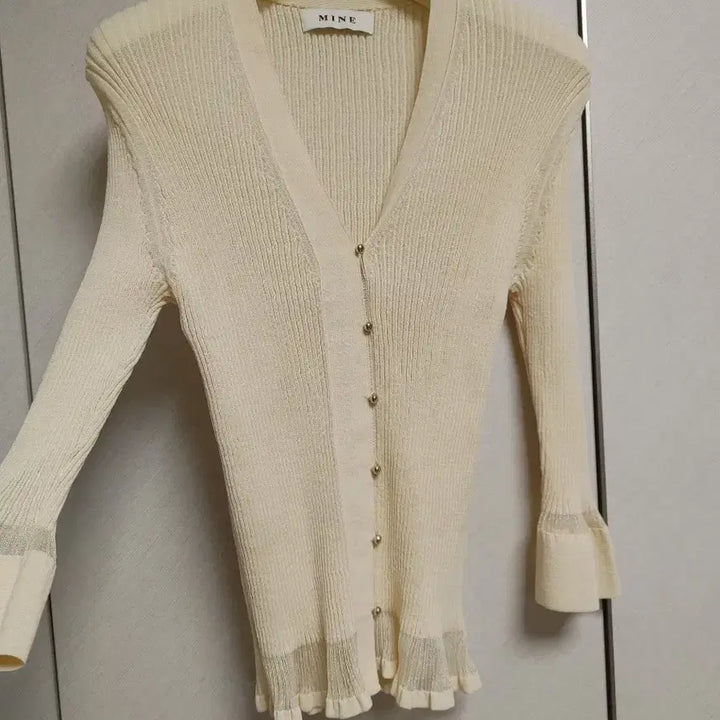 [BUNJANG] Hansum Mine Ribbed Cardigan / 한섬 마인 골지 가디건