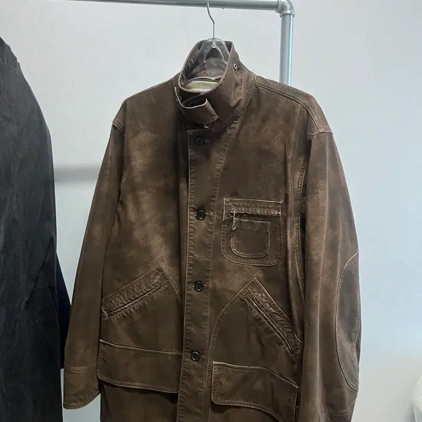 [BUNJANG] 다이리쿠 DAIRIKU Artificial Leather 헌팅 자켓 / 다이리쿠 DAIRIKU Artificial Leather 헌팅 자켓