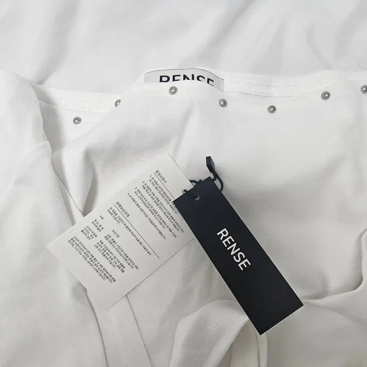 [BUNJANG] Rensse Stud Tie Top White / 새상품-렌세 Stud Tie Top White