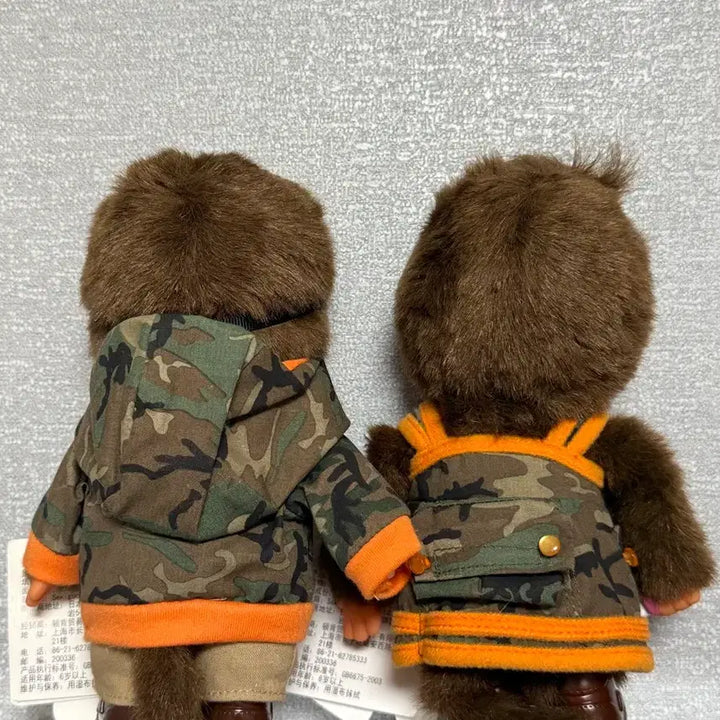 [BUNJANG] Sekiguchi Monchhichi Military Camouflage Set / 세키구치 몬치치 인형 카모플라쥬 | 밀리터리 몬치치 세트 | 고전 몬치치