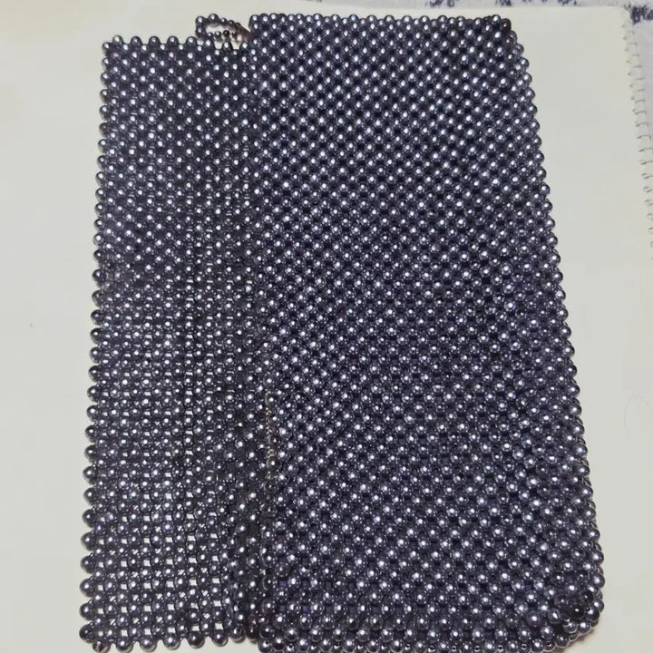 [SOLD OUT] 희귀/빈티지] 6070년대오리지널 흑진주 비즈 구슬 클러치백