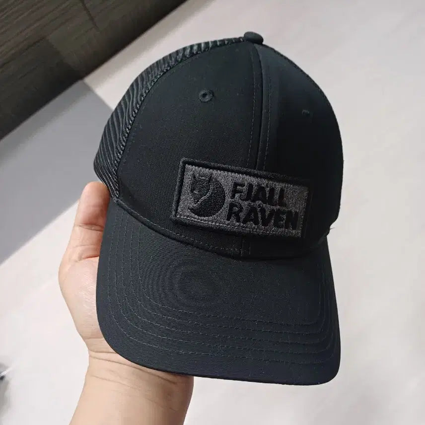 [BUNJANG] Fjällräven Black Mesh Ball Cap (L-LX) / 피엘라벤 블랙 볼캡 메쉬캡 모자 L-LX