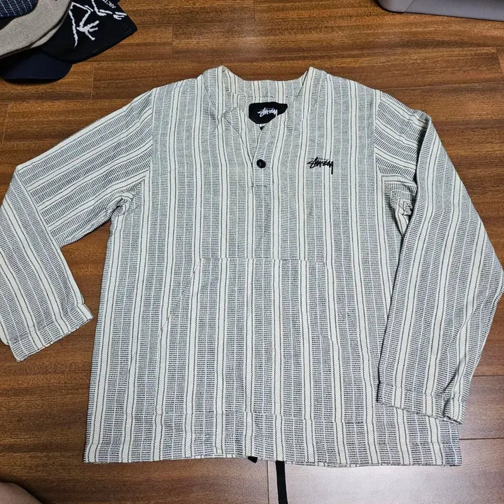 [BUNJANG] Stussy Striped Long Sleeve Shirt / 스투시 스트라이프 긴팔